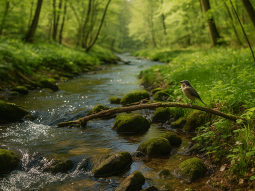 Ein Bachlauf und seine Bewegung